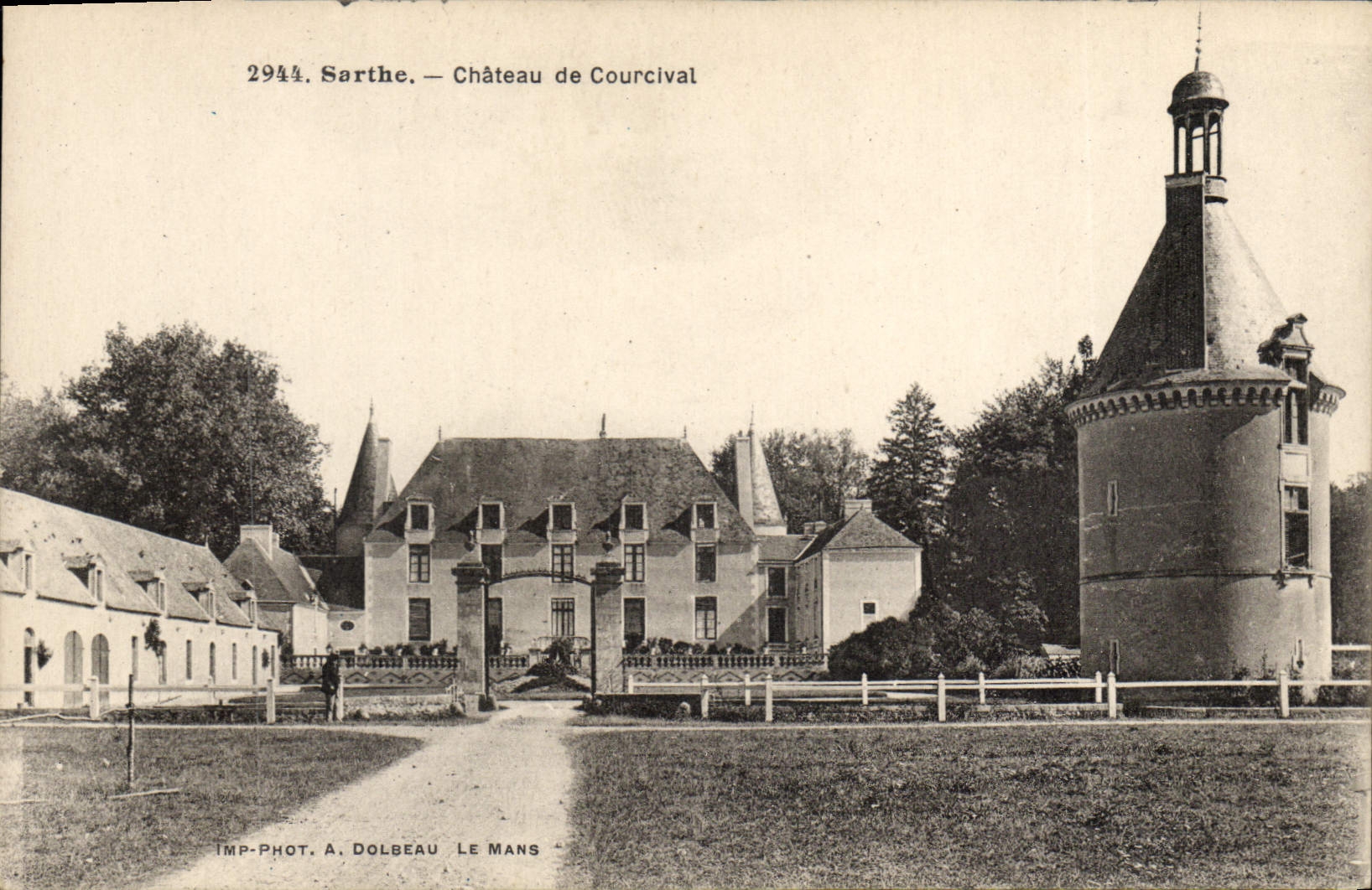CPA Sarthe Chateau de Courcival