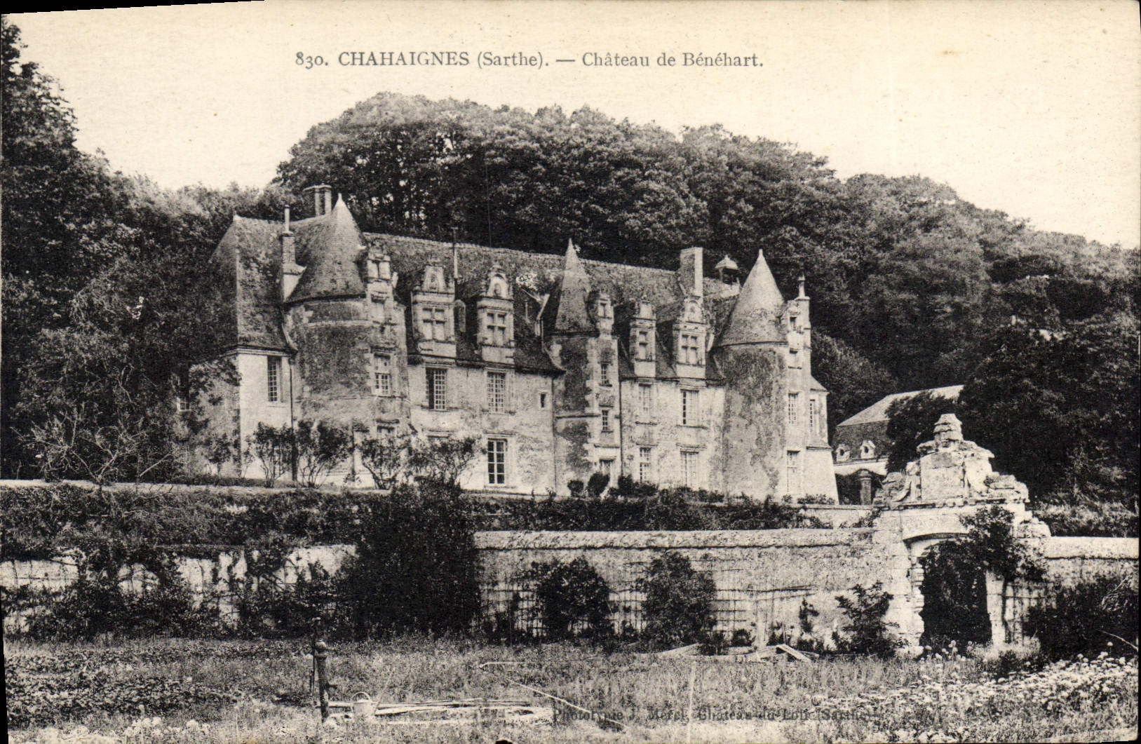 CPA Chahaignes Sarthe Chateau de Benehart