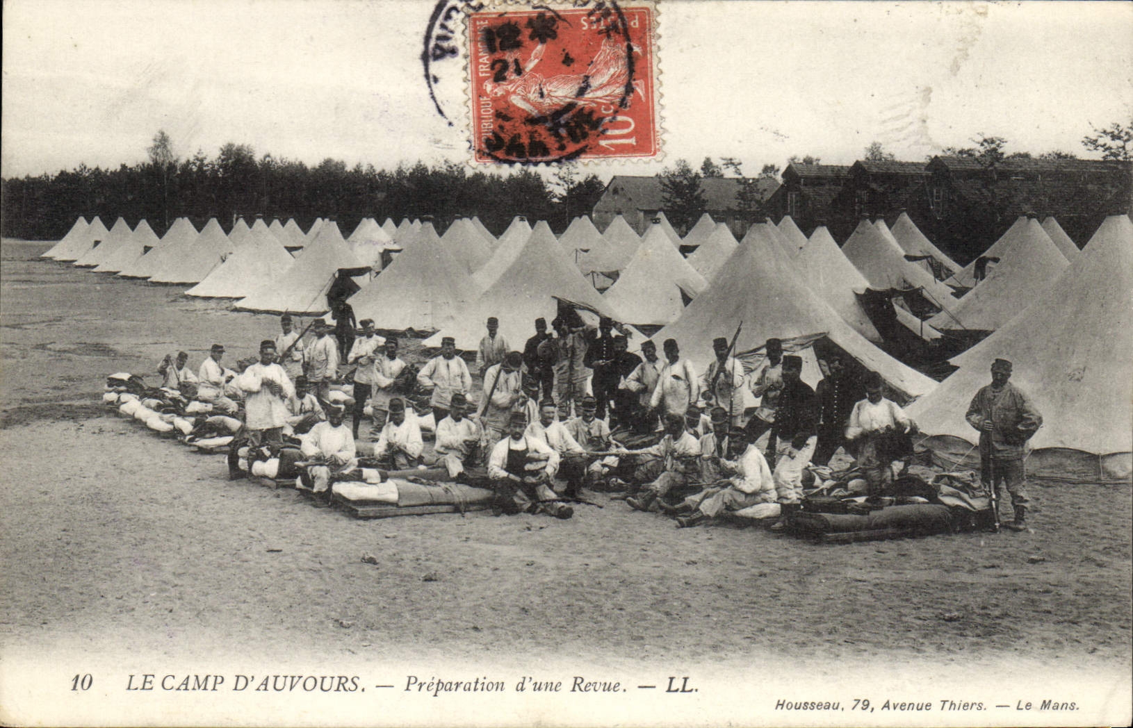 CPA Le Camp d'Auvours Preparation d'une Revue