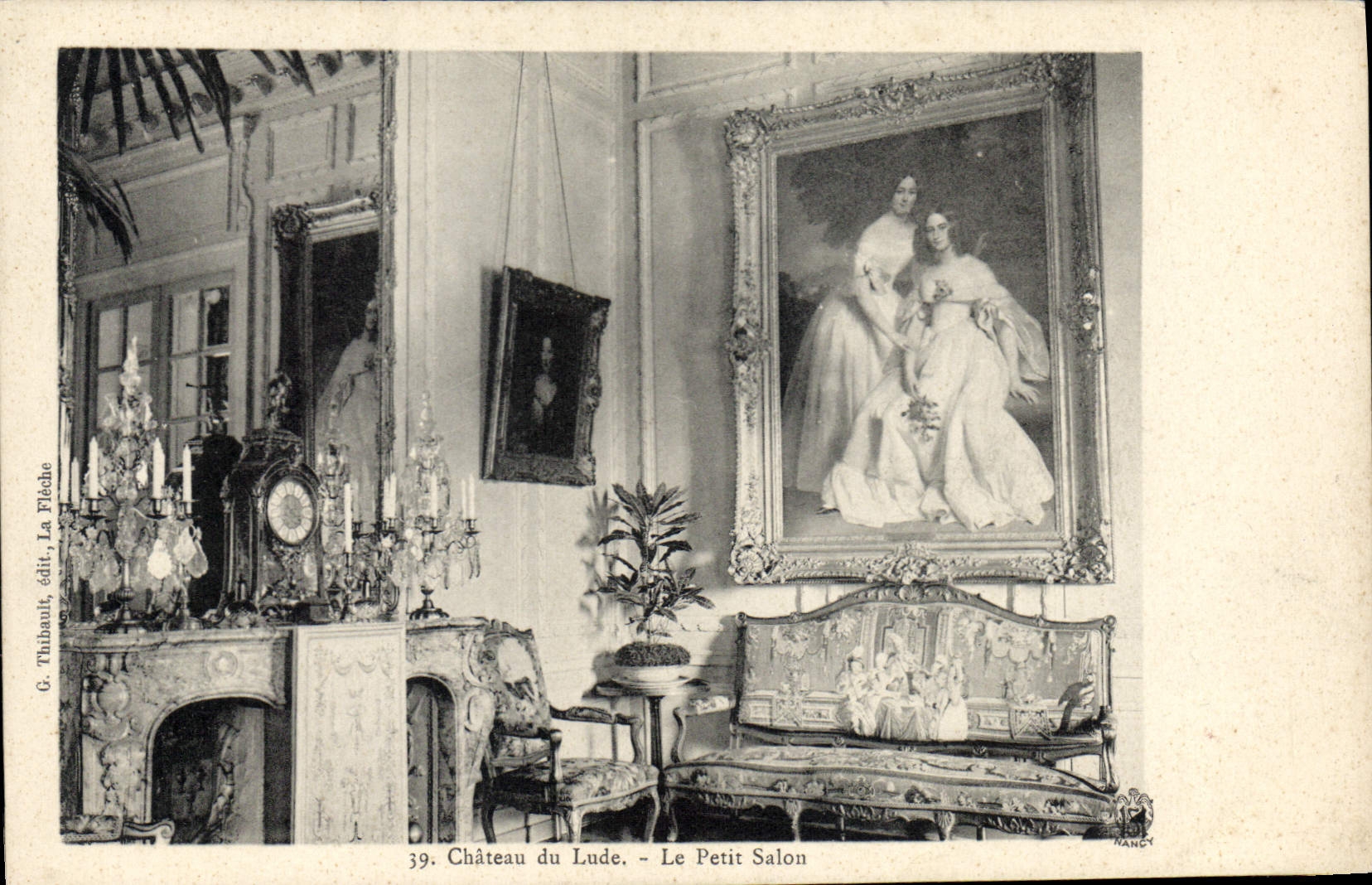 CPA Chateau du Lude Le Petit Salon