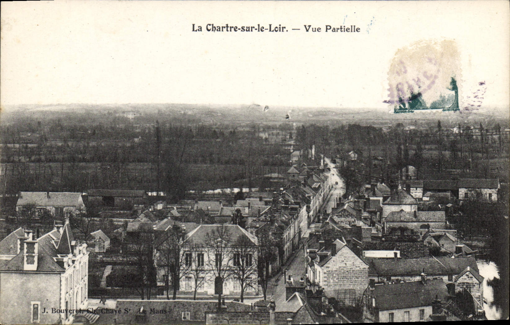 CPA La Chartre sur le Loir Vue Partielle