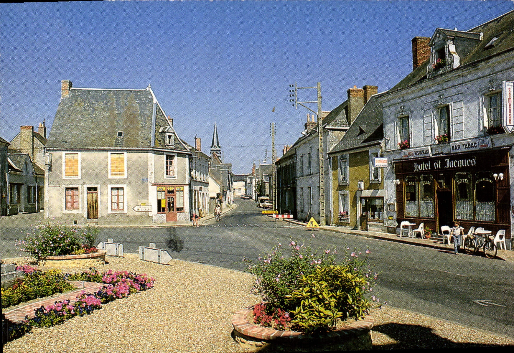 CPSM Jupilles Sarthe Place Ricordeau