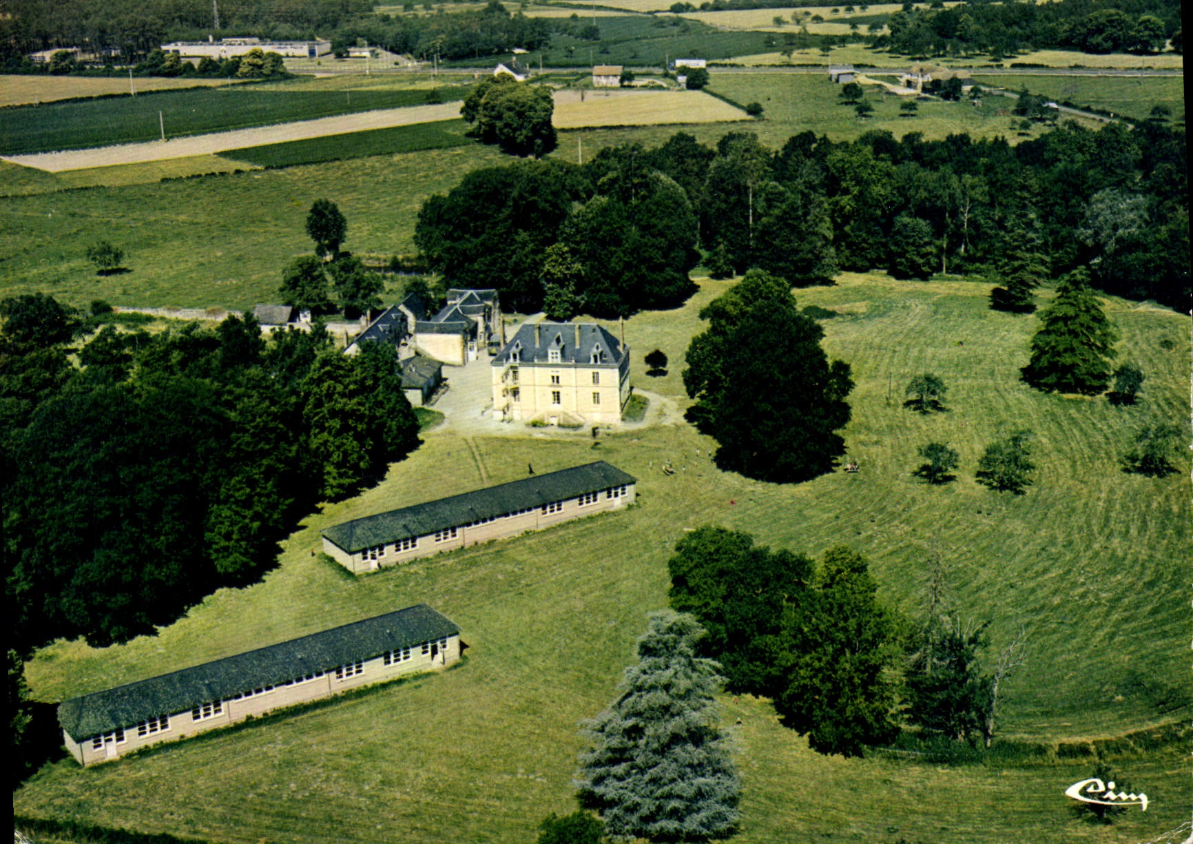 CPSM Cerans Foulletourte Sarthe chateau de Bel Air colonie d'Epinay sur seine