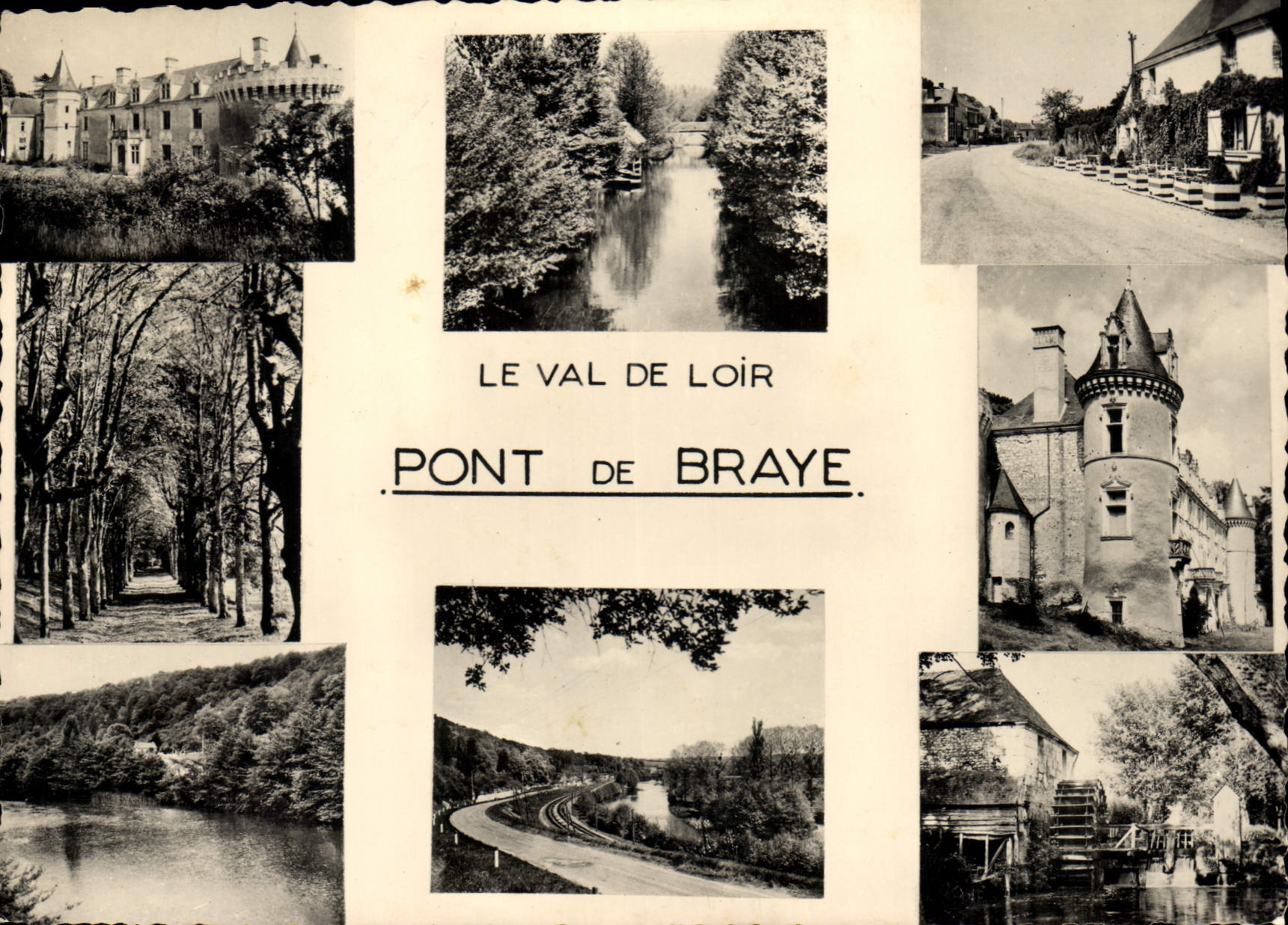 CPSM Pont de Braye Sarthe Vue d'Ensemble