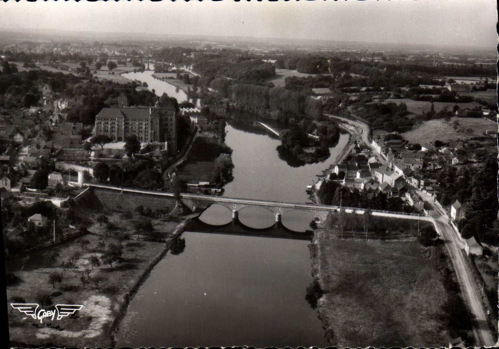 CPSM Solesmes Sarthe Vue generale 