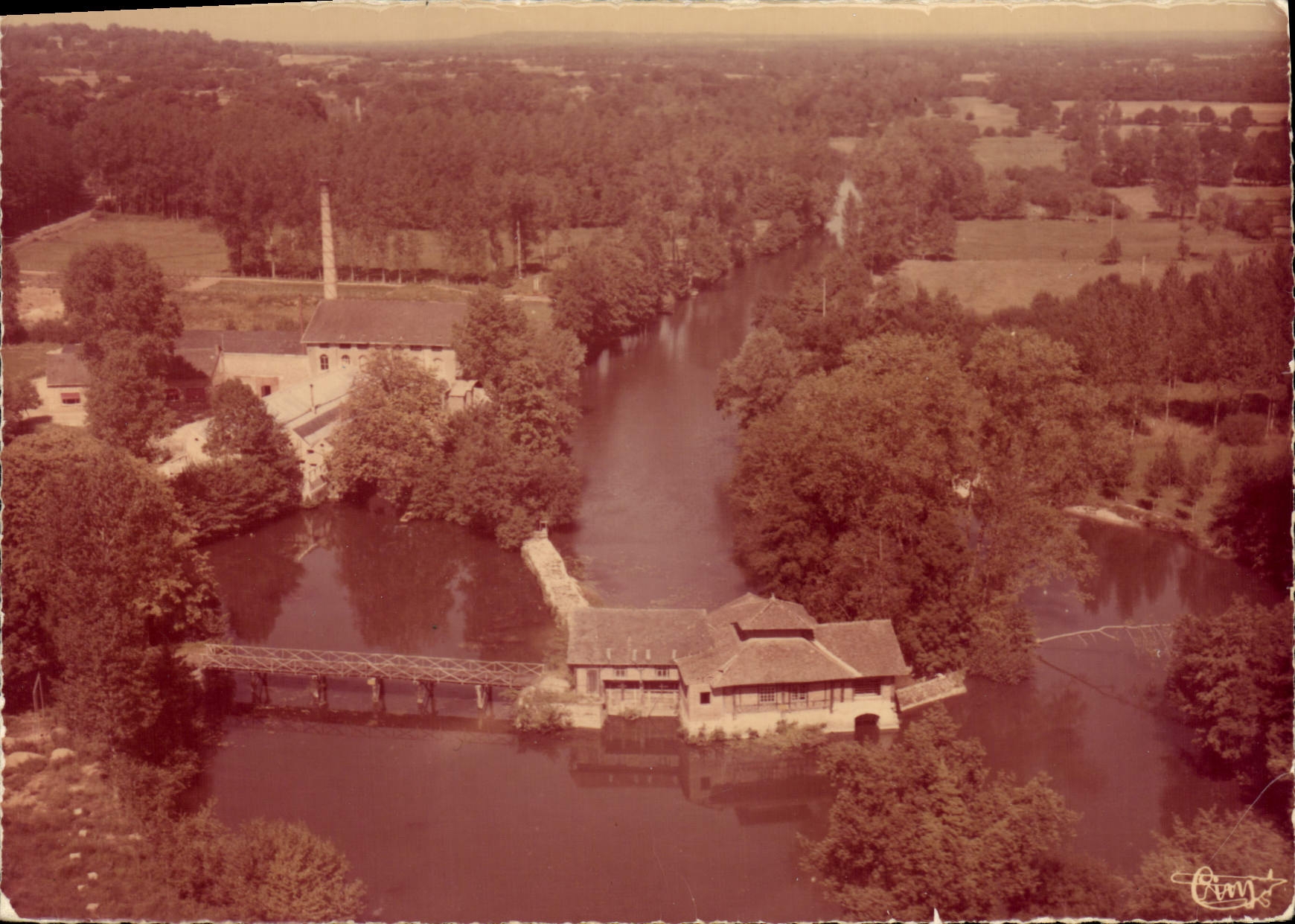 CPSM Yvre l'Eveque Sarthe le Moulin sur l'huisne 
