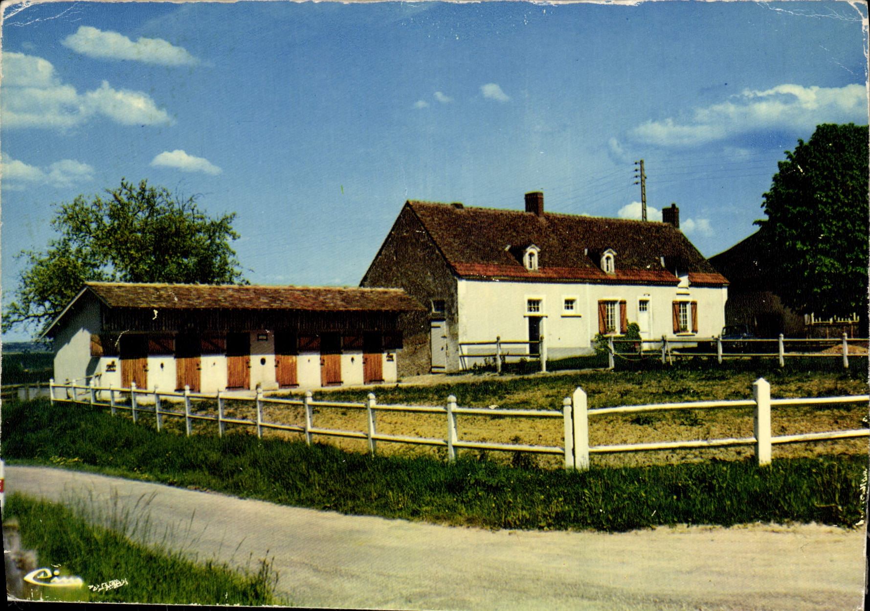 CPSM Yvre le Polin Sarthe chateau de la Briere 