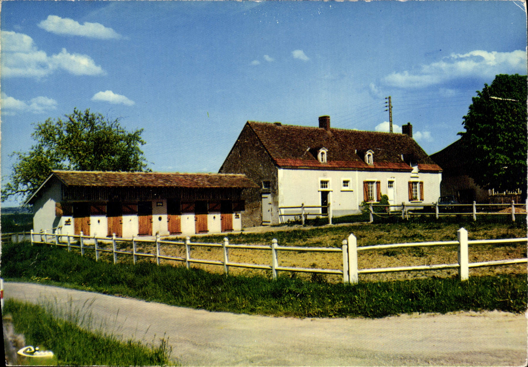 CPSM Yvre le Polin Sarthe chateau de la Briere 