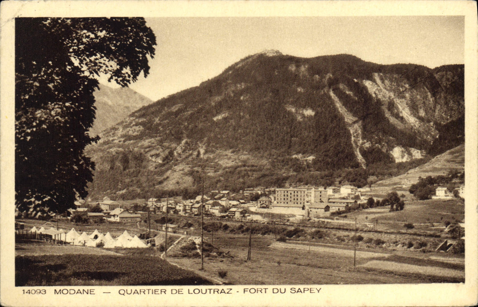 CPA Modane Quartier de Loutraz fort du Sapey