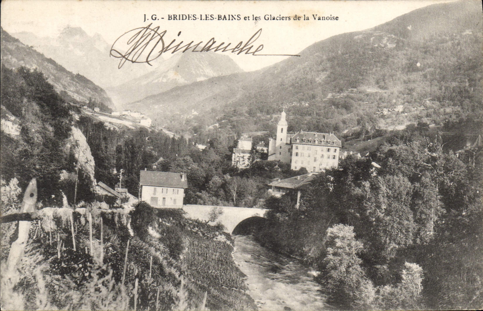CPA Brides les bains et les Glaciers de la Vanoise