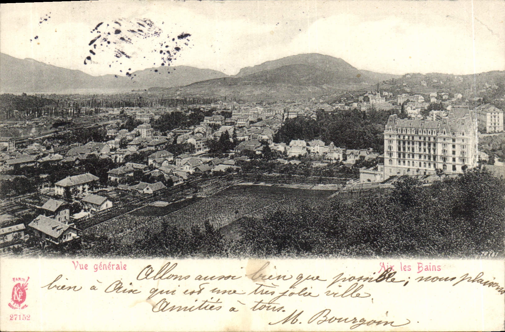 CPA Aix les Bains vue generale 