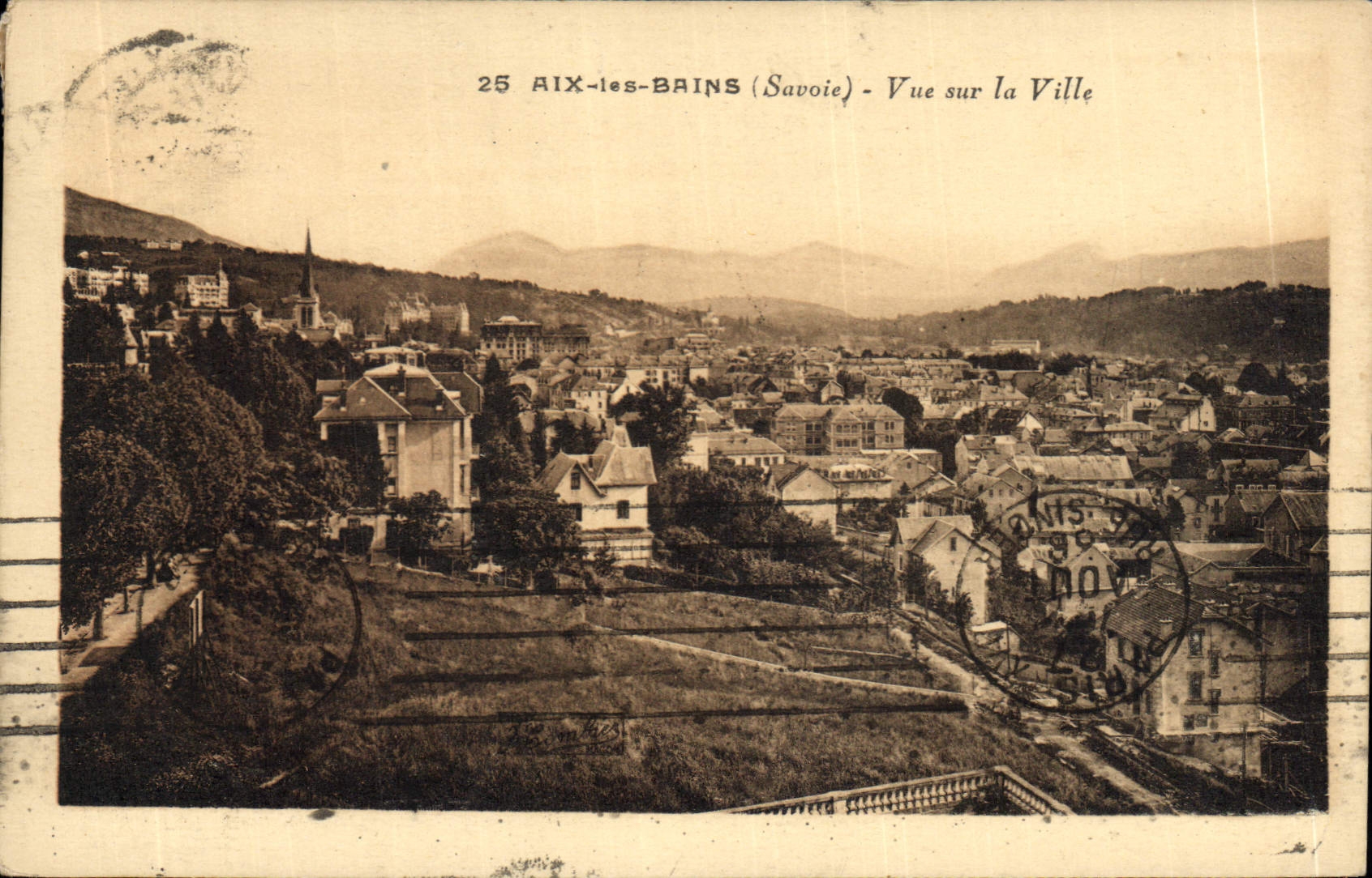 CPA Aix les Bains Savoie vue sur la Ville