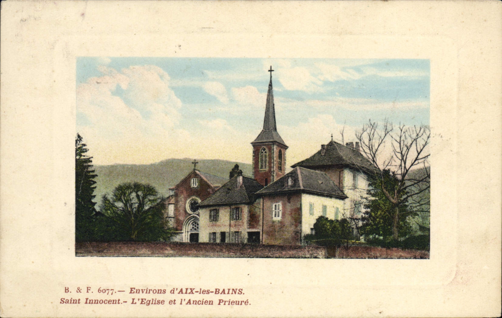 CPA Environs d'Aix les Bains Saint Innocent l'eglise et l'ancien Prieure