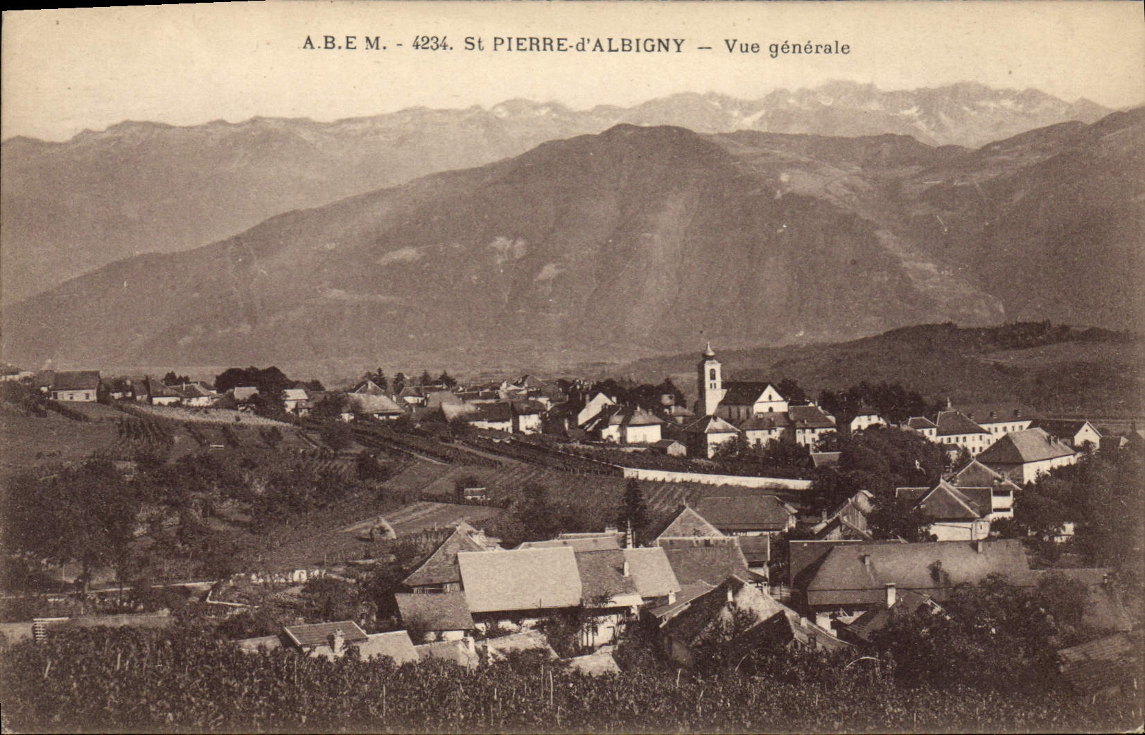 CPA St Pierre d'Albigny vue generale 