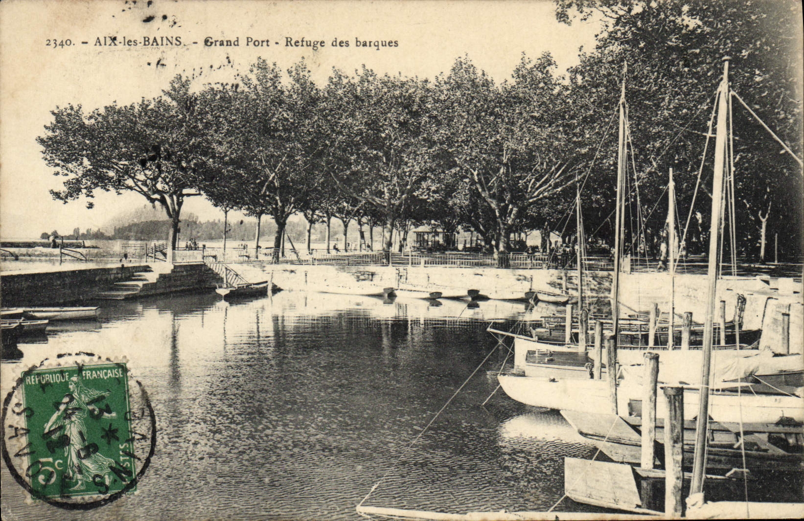 CPA Aix les Bains Grand port Refuge des barques