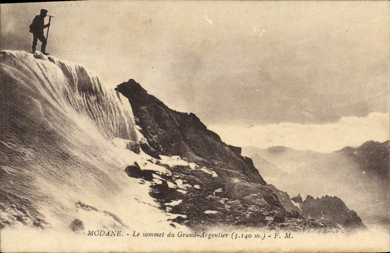 CPA Modane le sommet du grand Argentier 