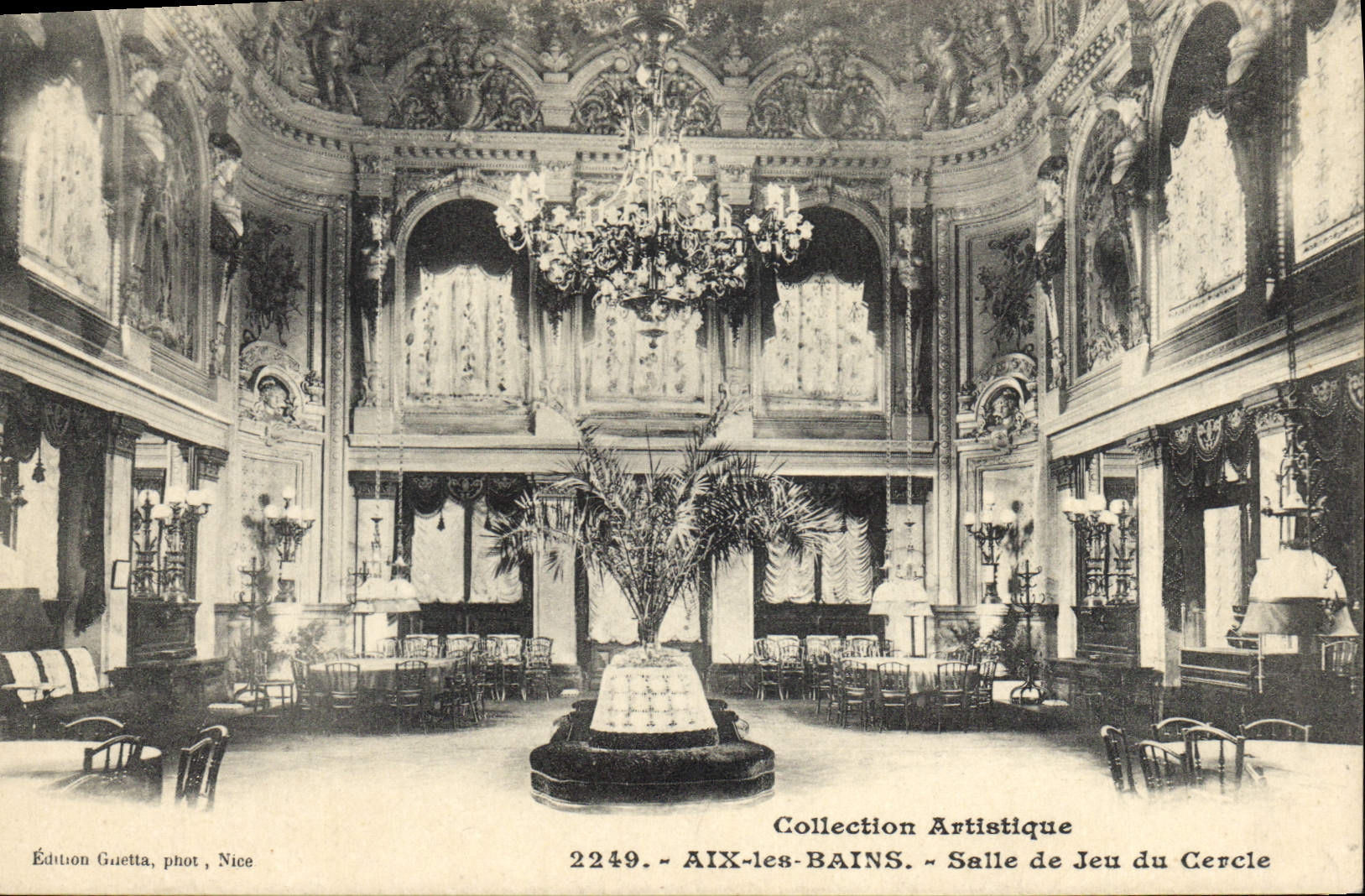 CPA Aix les Bains Salle de jeu du Cercle
