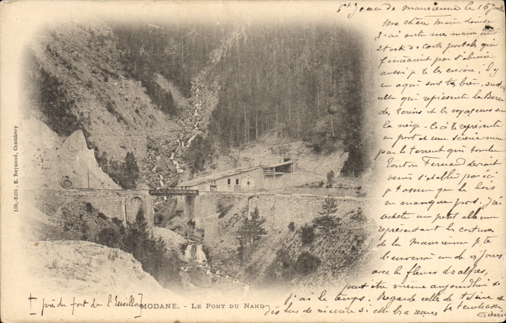 CPA Modane le pont du Nand 