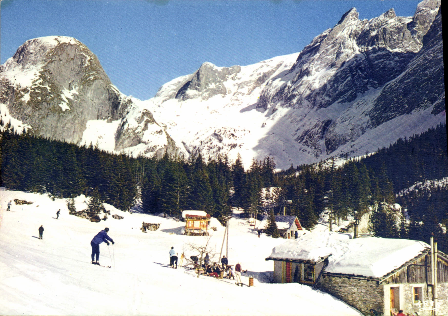 CPSM Pralognan la Vanoise Savoie l'arrivee des Pistes des Glieres et les Arcelins