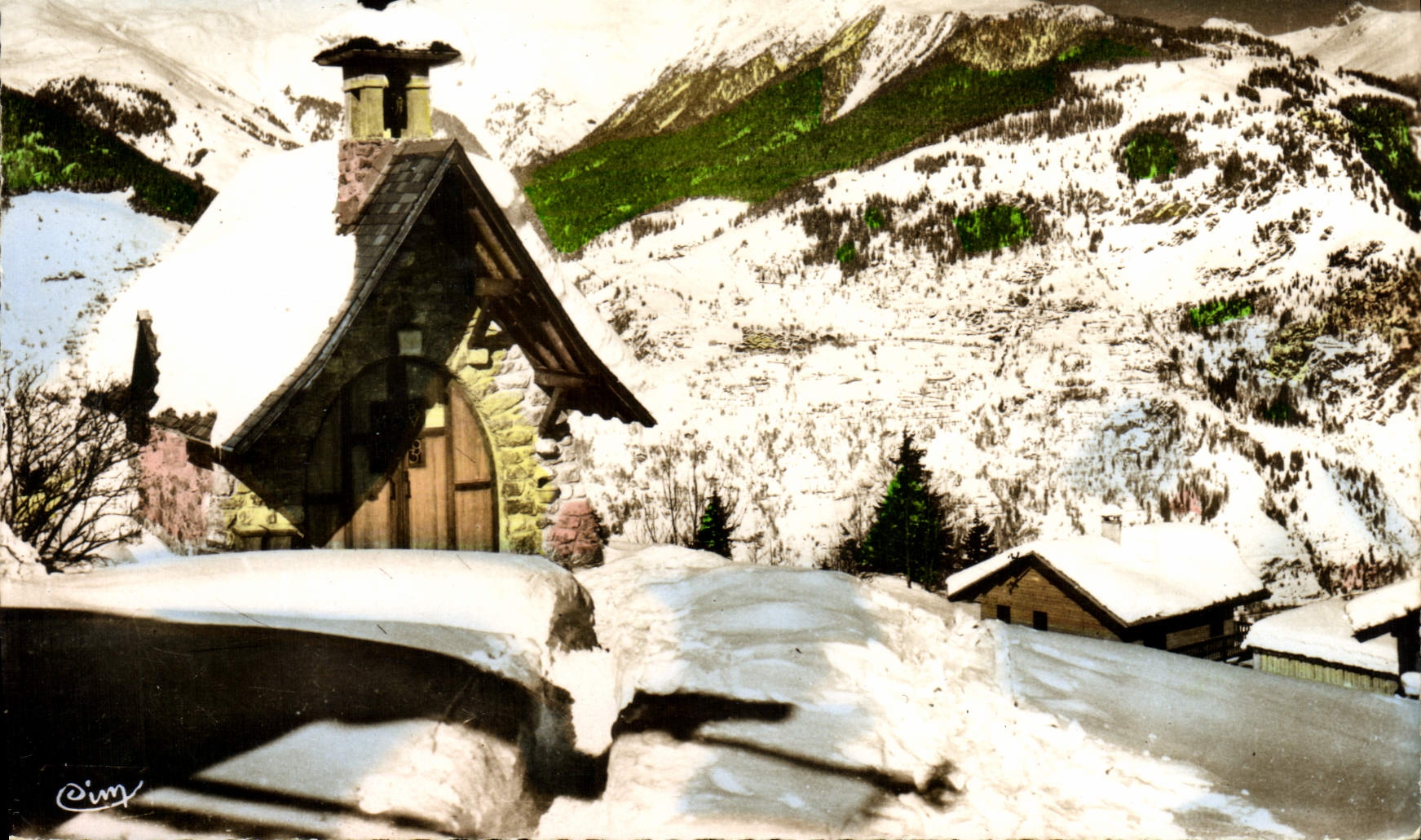 CPSM Courchevel Savoie Chapelle du Cure d'Ars