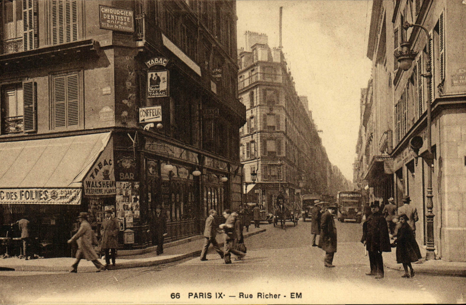 CPA Paris IX rue Richer