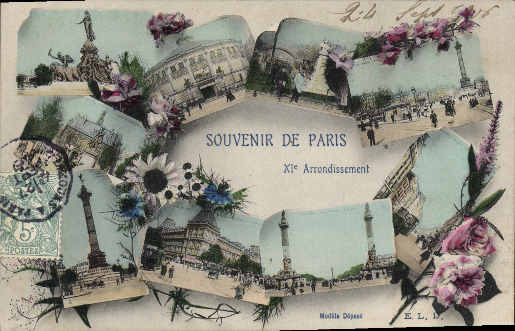 CPA Souvenir de Paris 