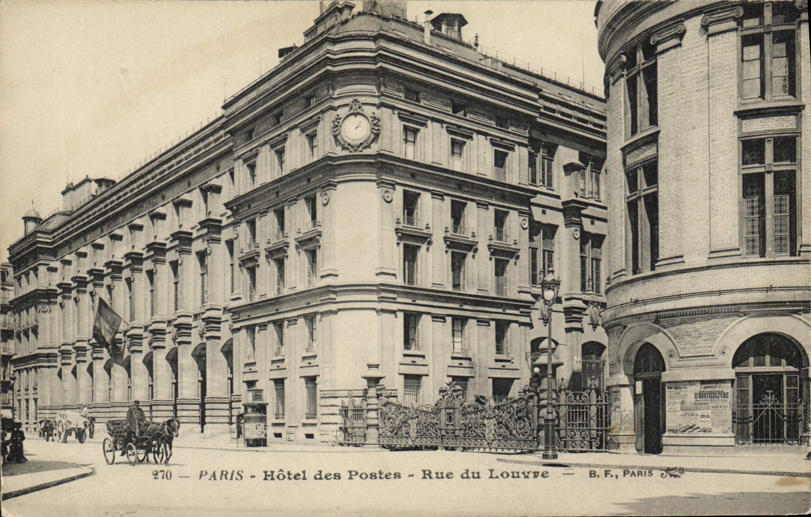 CPA Paris Hotel des Postes Rue du Louvre