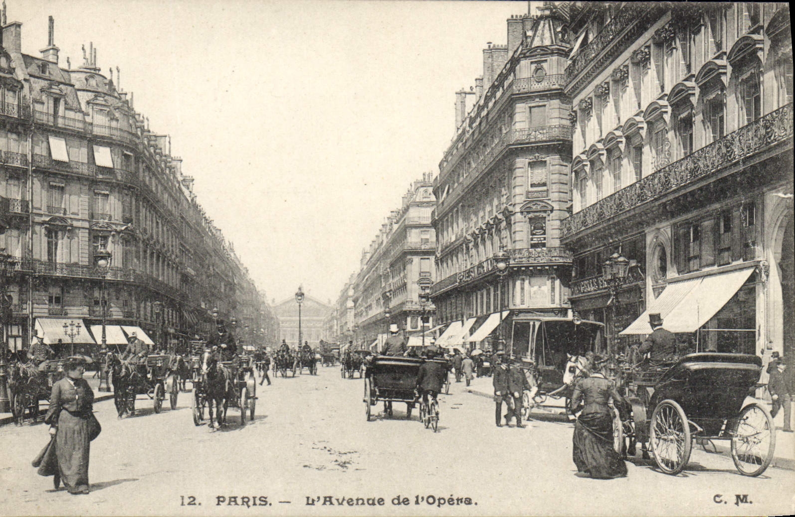 CPA Paris L'Avenue de l'Opera