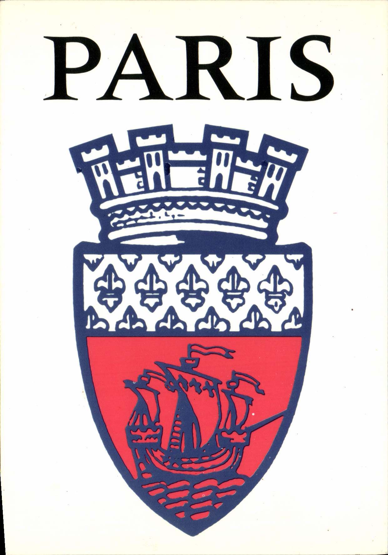 CPSM Paris blason