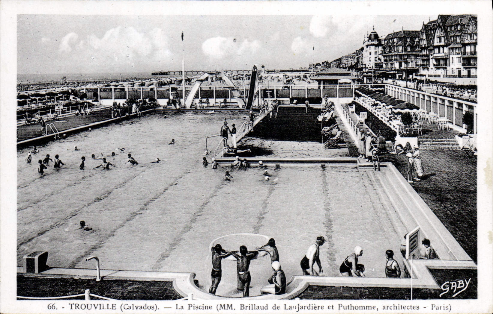 CPA Trouville Calvados La Piscine 