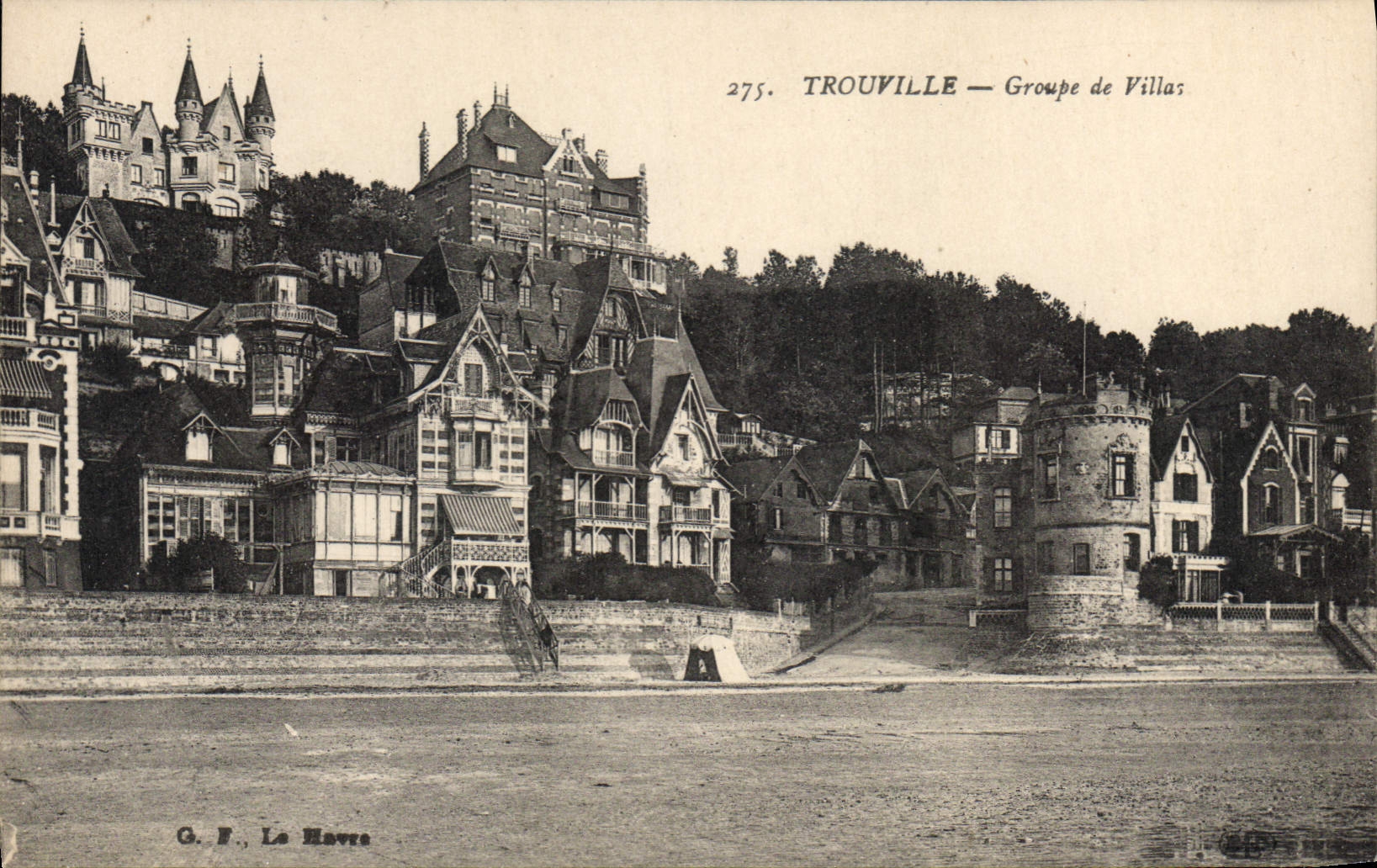 CPA Trouville Groupe de Villas 