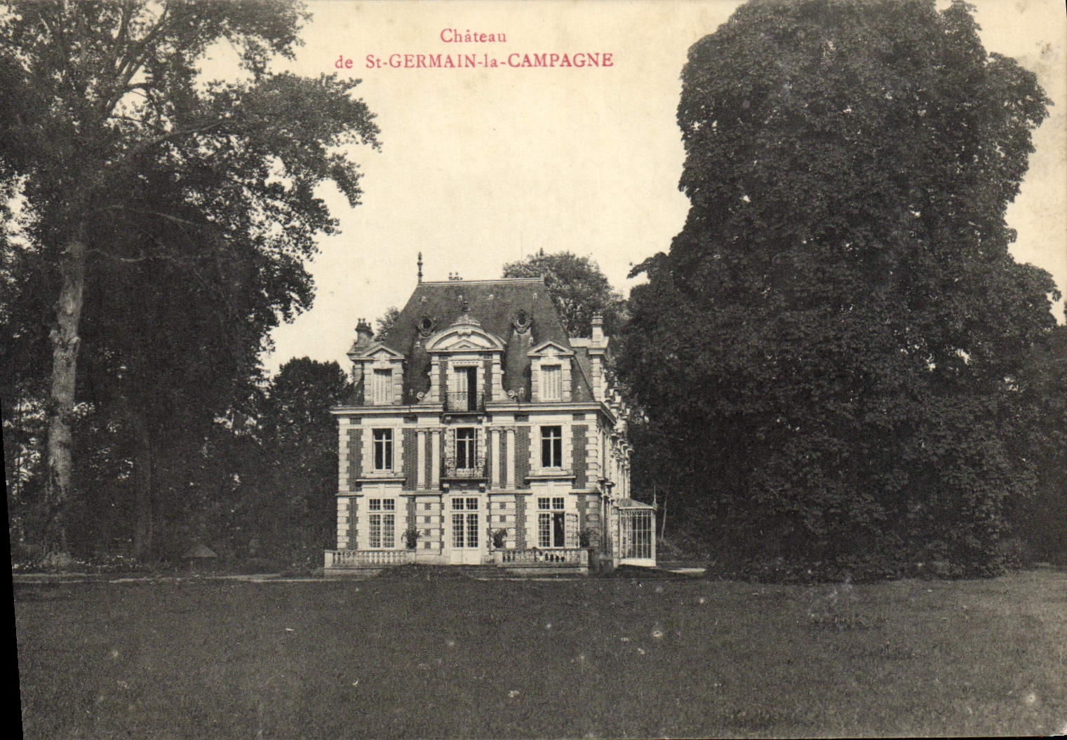 CPA Chateau de St Germain la Campagne 