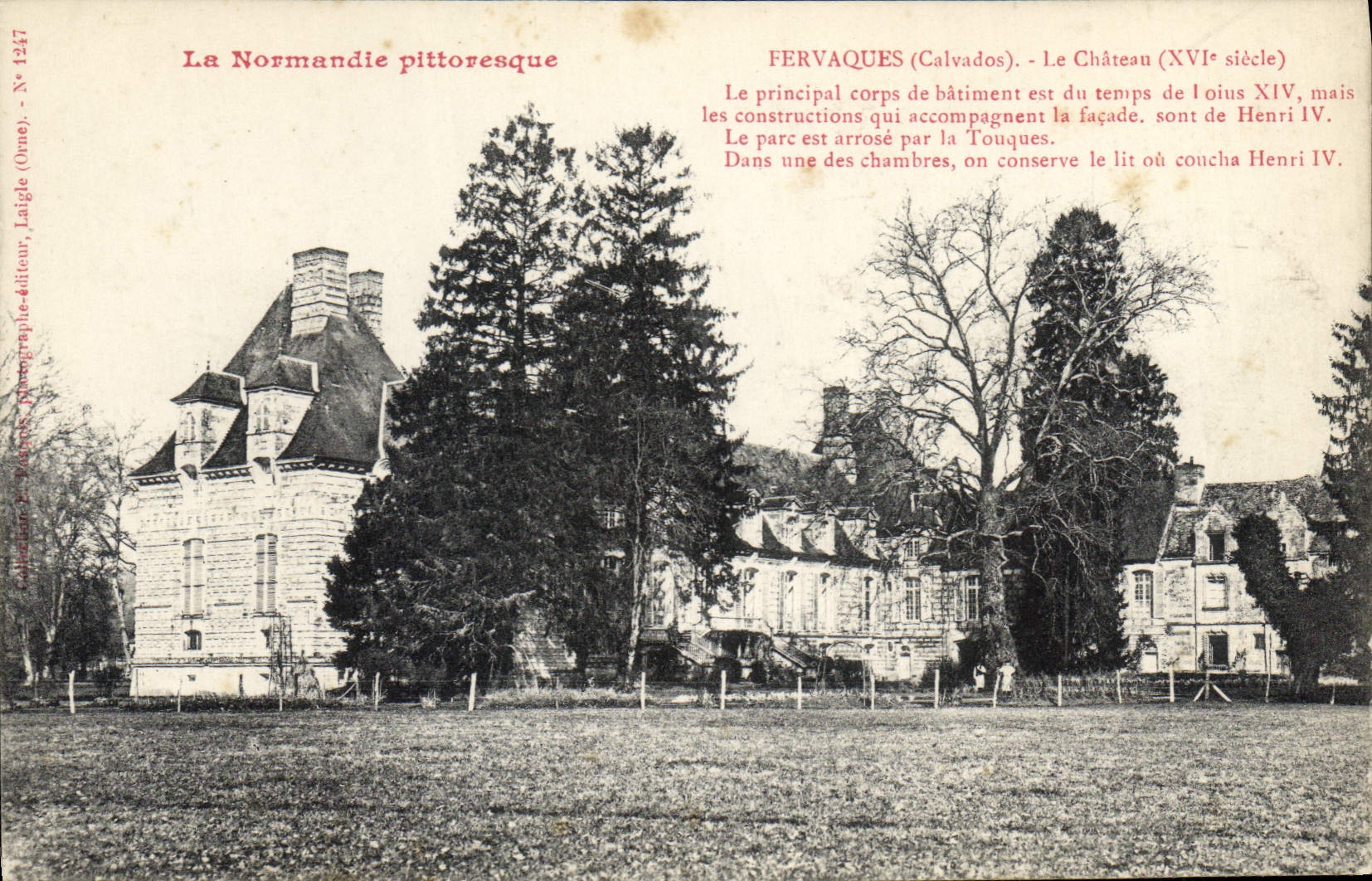 CPA La Normandie pittoresque Fervaques Calvados Le Chateau 