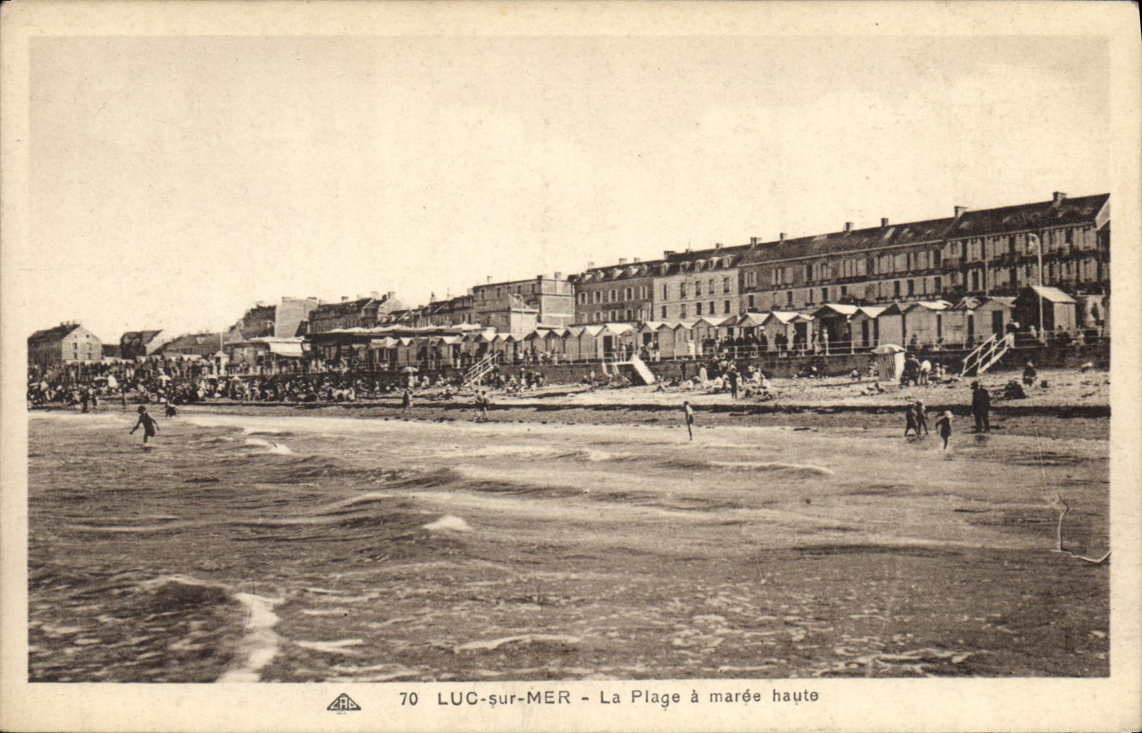 CPA Luc sur Mer La Plage a maree haute