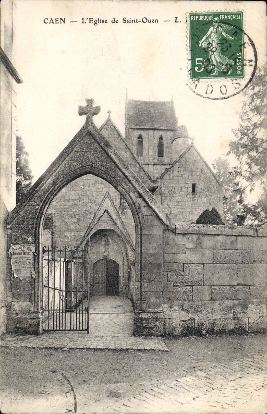 CPA Caen L'Eglise de St Ouen 