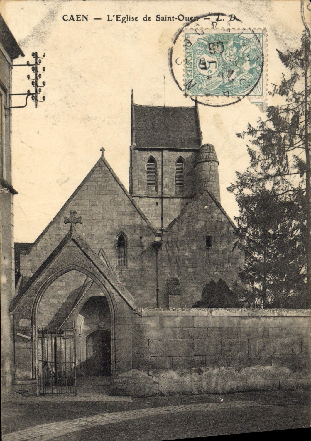 CPA Caen L'Eglise de St Ouen 