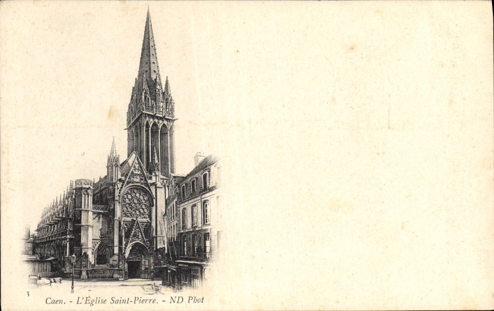 CPA Caen L'Eglise St Pierre 