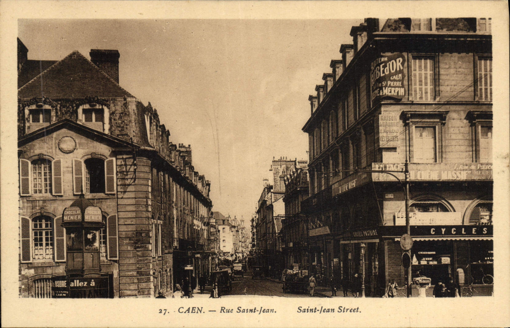 CPA Caen Rue St Jean 