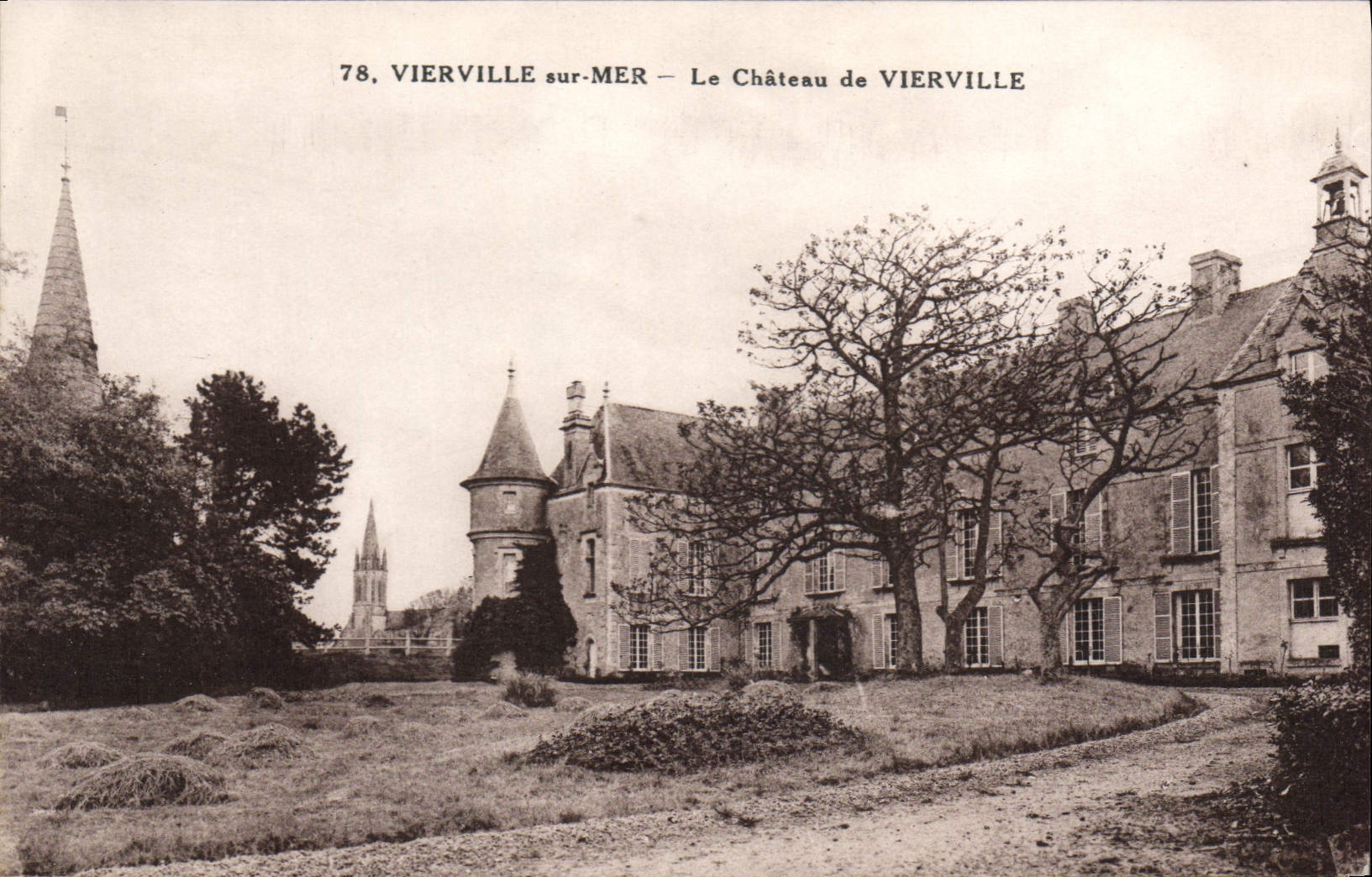 CPA Vierville sur Mer Le Chateau de Vierville