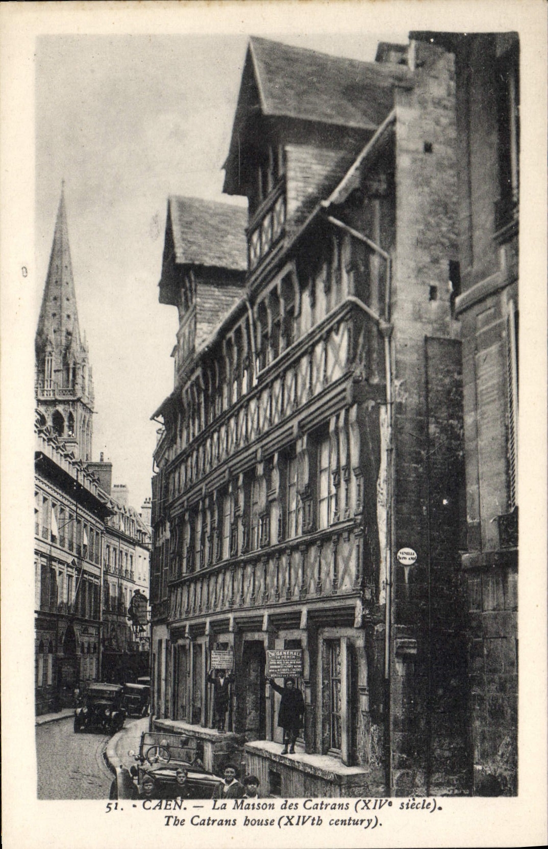 CPA Caen La Maison des Catrans 