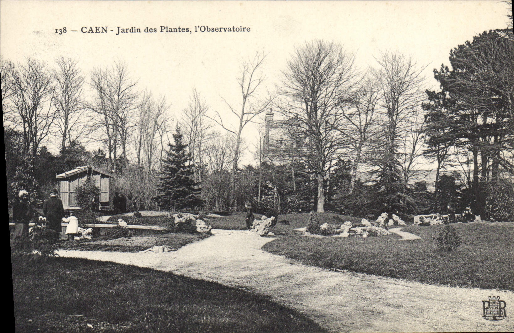 CPA Caen jardin des Plantes l'Observatoire