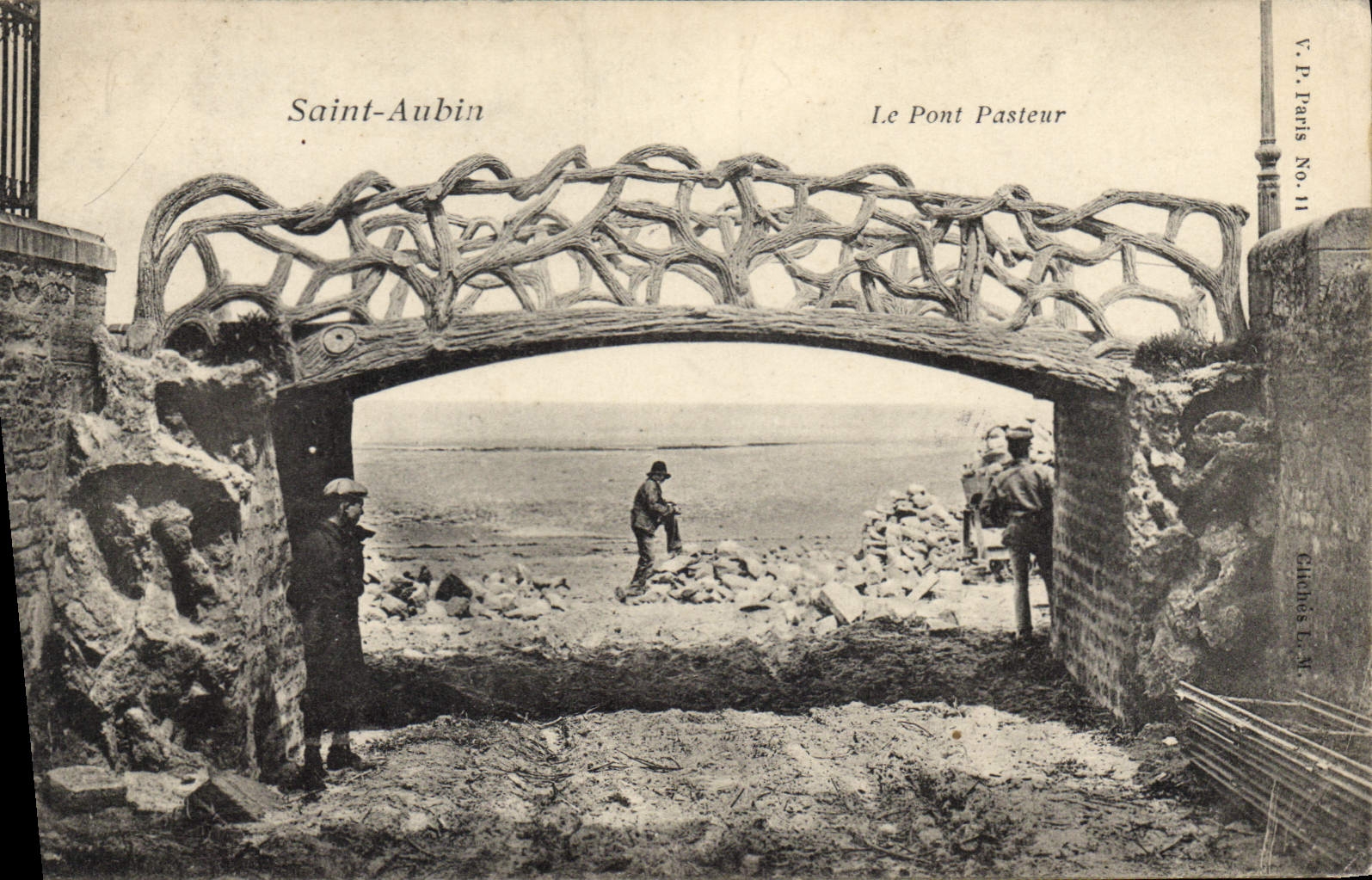 CPA Saint Aubin le pont Pasteur 