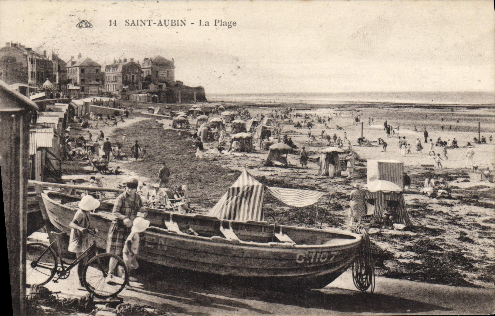 CPA Saint Aubin la plage 