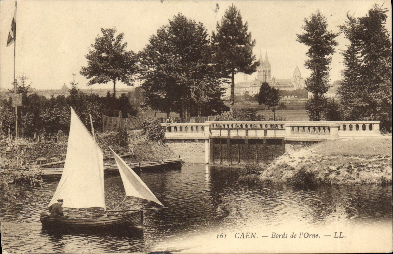 CPA Caen Bords de l'Orne 