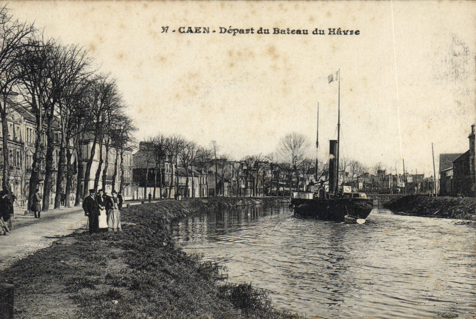 CPA Caen depart du Bateau du Havre 
