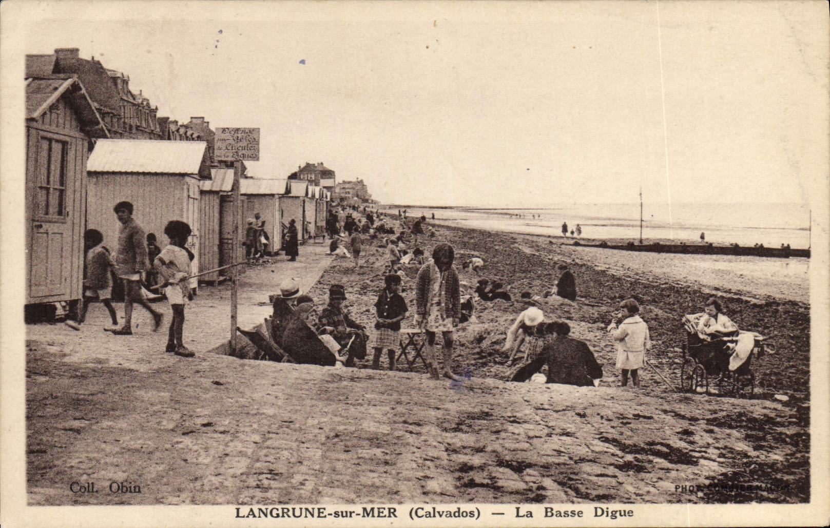CPA Langrune sur Mer Calvados la Basse Digue