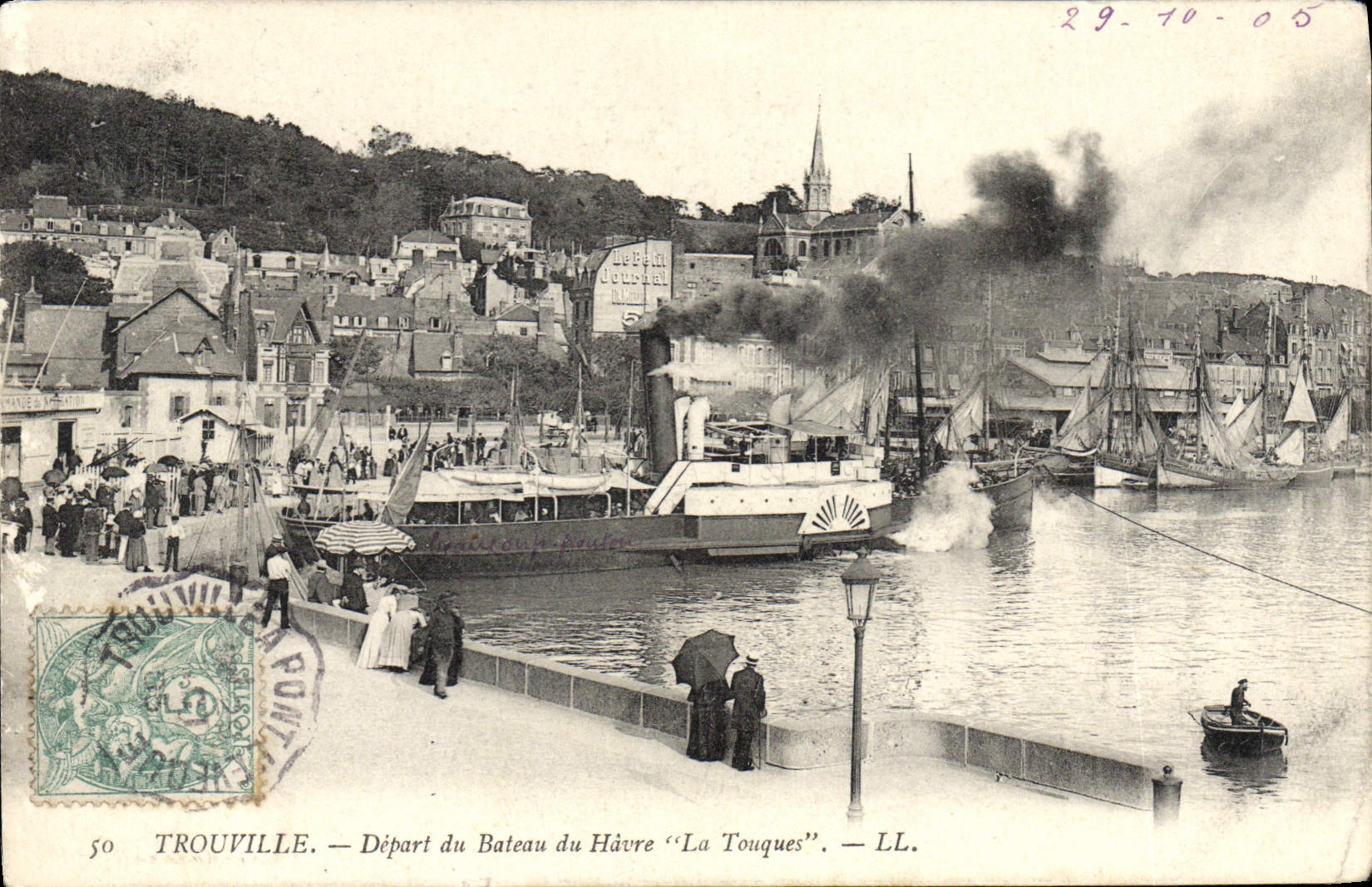 CPA Trouville depart du bateau du Havre la Touques