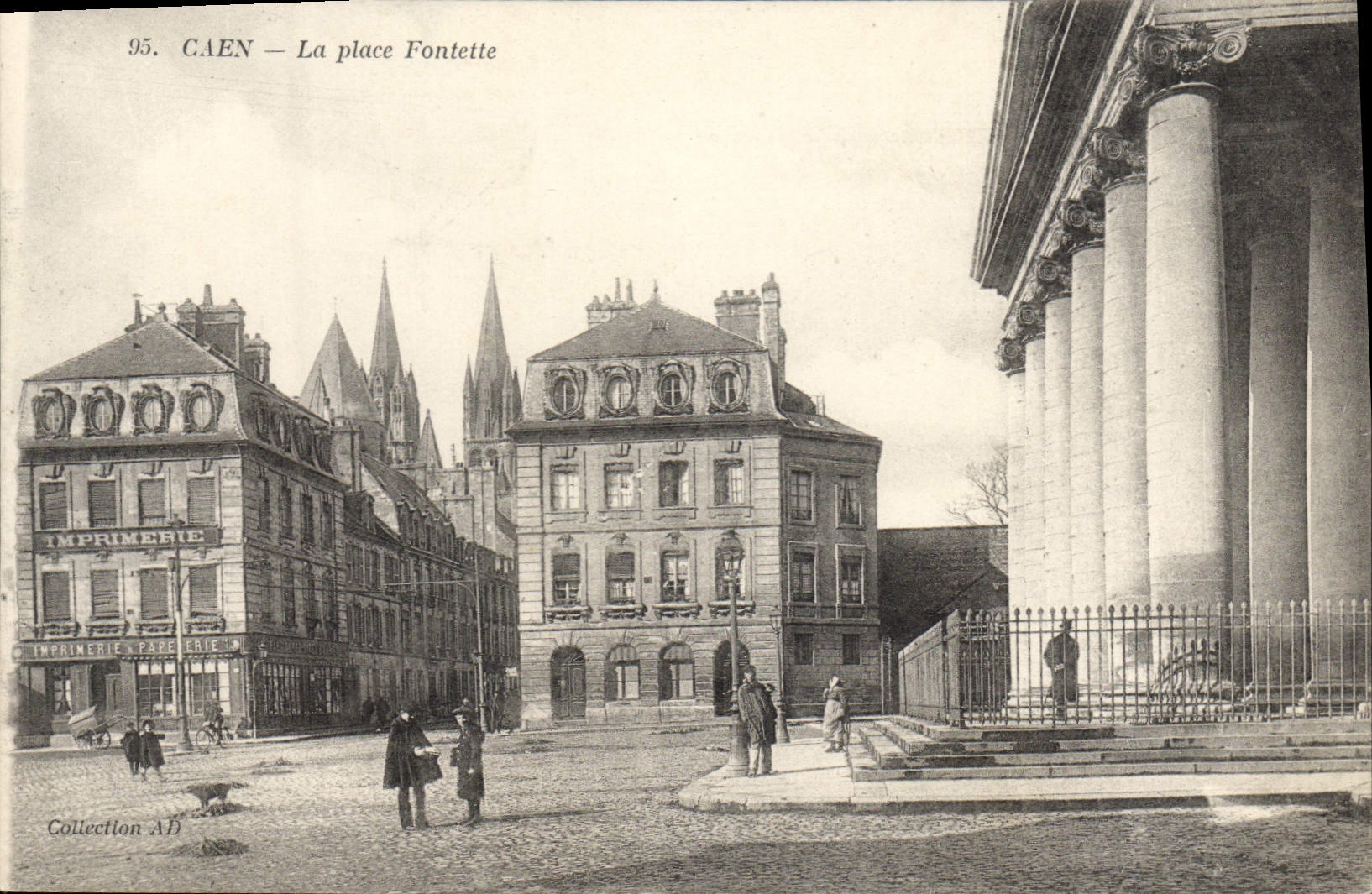 CPA Caen la place Fontette 
