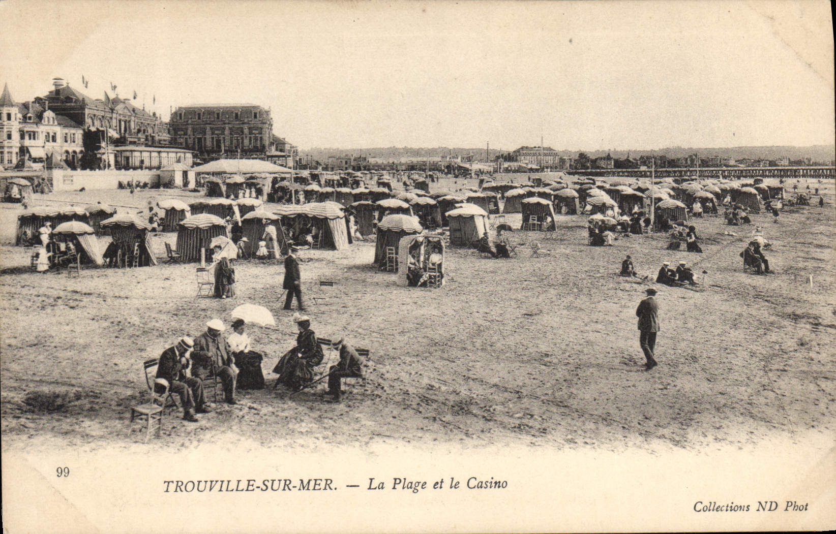 CPA Trouville sur Mer la plage et le casino