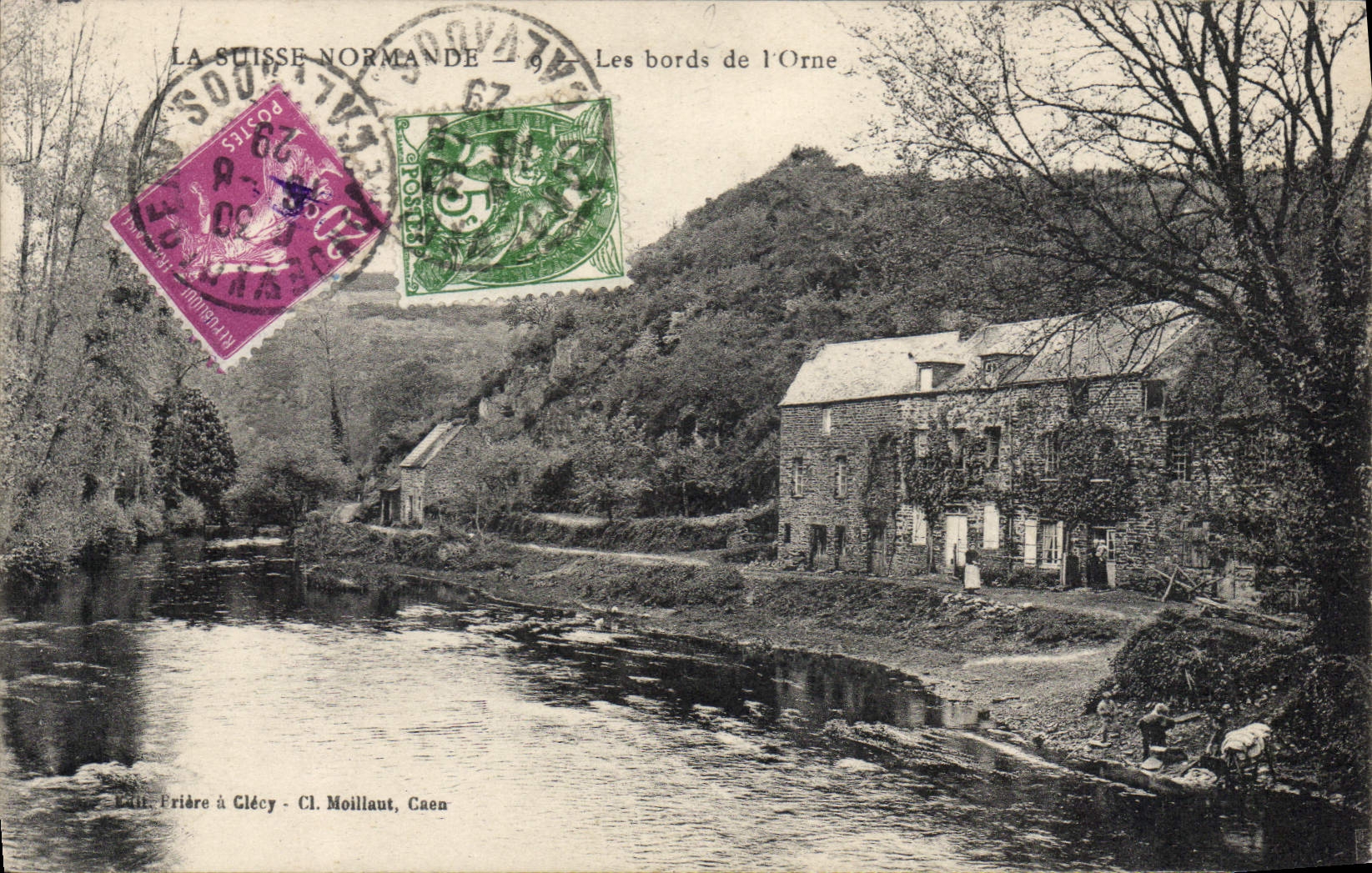 CPA La Suisse Normande les Bords de l'Orne